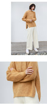 Load image into Gallery viewer, [Clean the warehouse, kill 86 yuan, no refund, no change] Round-collar pullover, pure-color sweater, women's bottom sweater, knitted sweater 265985