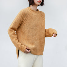 Load image into Gallery viewer, [Clean the warehouse, kill 86 yuan, no refund, no change] Round-collar pullover, pure-color sweater, women's bottom sweater, knitted sweater 265985