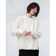 Load image into Gallery viewer, [Clean the warehouse, kill 86 yuan, no refund, no change] Round-collar pullover, pure-color sweater, women's bottom sweater, knitted sweater 265985