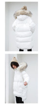 Load image into Gallery viewer, [Clearing the warehouse, killing 366 yuan, no refund, no change] Loose medium-long cap, real wool collar, cotton jacket 3010