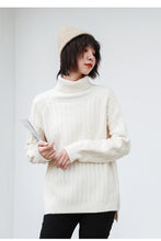Load image into Gallery viewer, "Clearance seconds kill 86 yuan no refund no change" solid color sweater women's pullover round neck loose base shirt 18407