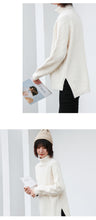 Load image into Gallery viewer, "Clearance seconds kill 86 yuan no refund no change" solid color sweater women's pullover round neck loose base shirt 18407