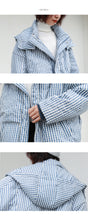 Load image into Gallery viewer, "Clearance seconds kill 228 yuan without refund or change" 2018 winter hooded bread grid down jacket 3005 women