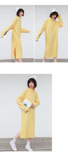 Load image into Gallery viewer, "Clearance seconds kill 86 yuan no refund no change" knitted dress female solid color high collar long sleeve underskirt 8358