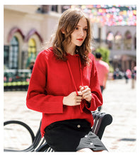 Load image into Gallery viewer, NEW WINTER NEW WOMEN'S CLOTHING IN 2018 PURE COLOR TOOL KNITTING COAT
