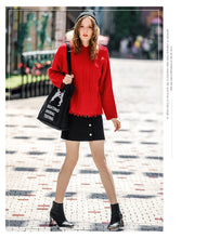 Load image into Gallery viewer, NEW WINTER NEW WOMEN'S CLOTHING IN 2018 PURE COLOR TOOL KNITTING COAT