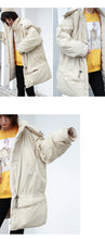 Load image into Gallery viewer, [Clearance Seconds Kill 186 Yuan, No Refund, No Exchange] Medium and Long cotton-padded jacket Women Plus F Loose Large Size Jacket 3032