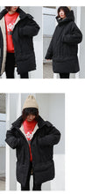Load image into Gallery viewer, [Clearance Seconds Kill 186 Yuan, No Refund, No Exchange] Medium and Long cotton-padded jacket Women Plus F Loose Large Size Jacket 3032