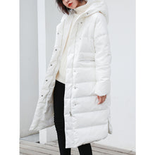 Load image into Gallery viewer, [Clearing the warehouse and killing 326 yuan per second without refund or replacement] Female 3025 with medium and long white duck down jacket
