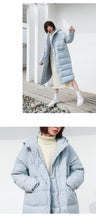 Load image into Gallery viewer, [Clearing the warehouse and killing 326 yuan per second without refund or replacement] Female 3025 with medium and long white duck down jacket