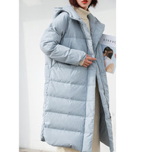 Load image into Gallery viewer, [Clearing the warehouse and killing 326 yuan per second without refund or replacement] Female 3025 with medium and long white duck down jacket