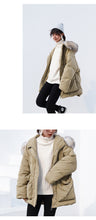 Load image into Gallery viewer, [Clearance Seconds Kill 266 Yuan, No Refund, No Exchange] Fox Wool Collar Loose White Duck Down Jacket Female 3029