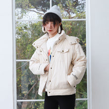 Load image into Gallery viewer, Short-term loose alphabet worker leisure cotton-padded woman 3033