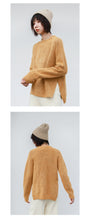 Load image into Gallery viewer, [Clean the warehouse, kill 86 yuan, no refund, no change] Round-collar pullover, pure-color sweater, women's bottom sweater, knitted sweater 265985