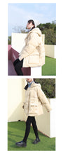Load image into Gallery viewer, Winter Loose Large Size Bread Dress White Duck Down Dress Female 3050