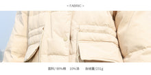 Load image into Gallery viewer, Winter Loose Large Size Bread Dress White Duck Down Dress Female 3050
