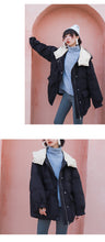 Load image into Gallery viewer, Winter Loose Large Size Bread Dress White Duck Down Dress Female 3050