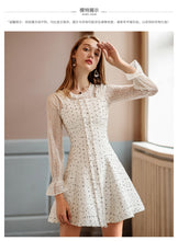 Load image into Gallery viewer, Spring 2019 new brand women's woolen stitching A-shaped vest skirt temperament lady dress 69361