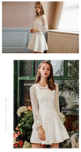 Load image into Gallery viewer, Spring 2019 new brand women's woolen stitching A-shaped vest skirt temperament lady dress 69361