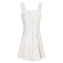 Load image into Gallery viewer, Spring 2019 new brand women's woolen stitching A-shaped vest skirt temperament lady dress 69361