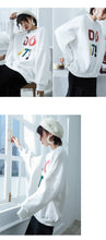 Load image into Gallery viewer, [Clearing the warehouse, killing 68 yuan per second, no refund, no change], flannel letters, sweater, warmth jacket 8880-2