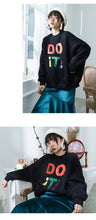Load image into Gallery viewer, [Clearing the warehouse, killing 68 yuan per second, no refund, no change], flannel letters, sweater, warmth jacket 8880-2
