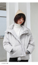 Load image into Gallery viewer, "Clearance seconds kill 228 yuan without refund or change" 2018 winter hooded bread grid down jacket 3005 women