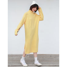 Load image into Gallery viewer, "Clearance seconds kill 86 yuan no refund no change" knitted dress female solid color high collar long sleeve underskirt 8358