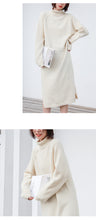 Load image into Gallery viewer, "Clearance seconds kill 86 yuan no refund no change" knitted dress female solid color high collar long sleeve underskirt 8358