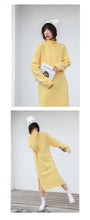 Load image into Gallery viewer, "Clearance seconds kill 86 yuan no refund no change" knitted dress female solid color high collar long sleeve underskirt 8358