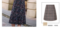 Load image into Gallery viewer, 2018 Winter new velvet Sling bottom skirt temperament celebrity print dress 63100
