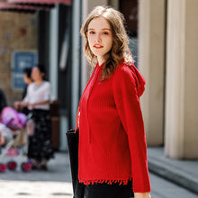 Load image into Gallery viewer, NEW WINTER NEW WOMEN'S CLOTHING IN 2018 PURE COLOR TOOL KNITTING COAT
