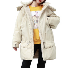 Load image into Gallery viewer, [Clearance Seconds Kill 186 Yuan, No Refund, No Exchange] Medium and Long cotton-padded jacket Women Plus F Loose Large Size Jacket 3032