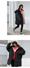 Load image into Gallery viewer, [Clearance Seconds Kill 186 Yuan, No Refund, No Exchange] Medium and Long cotton-padded jacket Women Plus F Loose Large Size Jacket 3032