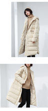 Load image into Gallery viewer, [Clearing the warehouse and killing 326 yuan per second without refund or replacement] Female 3025 with medium and long white duck down jacket