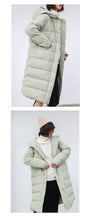 Load image into Gallery viewer, [Clearing the warehouse and killing 326 yuan per second without refund or replacement] Female 3025 with medium and long white duck down jacket
