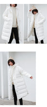 Load image into Gallery viewer, [Clearing the warehouse and killing 326 yuan per second without refund or replacement] Female 3025 with medium and long white duck down jacket