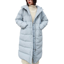Load image into Gallery viewer, [Clearing the warehouse and killing 326 yuan per second without refund or replacement] Female 3025 with medium and long white duck down jacket