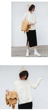 Load image into Gallery viewer, [Clean the warehouse, kill 86 yuan, no refund, no change] Round-collar pullover, pure-color sweater, women's bottom sweater, knitted sweater 265985