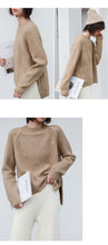Load image into Gallery viewer, [Clean the warehouse, kill 86 yuan, no refund, no change] Round-collar pullover, pure-color sweater, women's bottom sweater, knitted sweater 265985