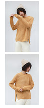 Load image into Gallery viewer, [Clean the warehouse, kill 86 yuan, no refund, no change] Round-collar pullover, pure-color sweater, women's bottom sweater, knitted sweater 265985