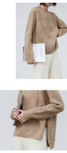 Load image into Gallery viewer, [Clean the warehouse, kill 86 yuan, no refund, no change] Round-collar pullover, pure-color sweater, women's bottom sweater, knitted sweater 265985