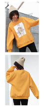 Load image into Gallery viewer, Long-sleeved printed cardigan 88556 with plush and sweater