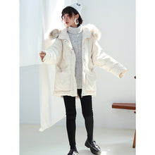 Load image into Gallery viewer, [Clearance Seconds Kill 266 Yuan, No Refund, No Exchange] Fox Wool Collar Loose White Duck Down Jacket Female 3029