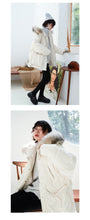 Load image into Gallery viewer, [Clearance Seconds Kill 266 Yuan, No Refund, No Exchange] Fox Wool Collar Loose White Duck Down Jacket Female 3029