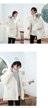Load image into Gallery viewer, [Clearance Seconds Kill 266 Yuan, No Refund, No Exchange] Fox Wool Collar Loose White Duck Down Jacket Female 3029