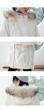 Load image into Gallery viewer, [Clearance Seconds Kill 266 Yuan, No Refund, No Exchange] Fox Wool Collar Loose White Duck Down Jacket Female 3029