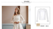 Load image into Gallery viewer, Spring 2019 new brand women's woolen stitching A-shaped vest skirt temperament lady dress 69361