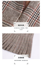 Load image into Gallery viewer, 2018 new brand women's wear round collar pleated skirt with warm temperament and light maturity dress 69377