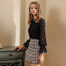 Load image into Gallery viewer, 2018 new brand women's couture tweed skirt casual casual dress skirt 28650